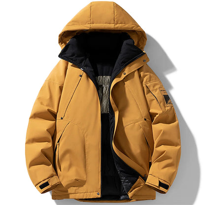 Silk-Cotton Puffer Parka