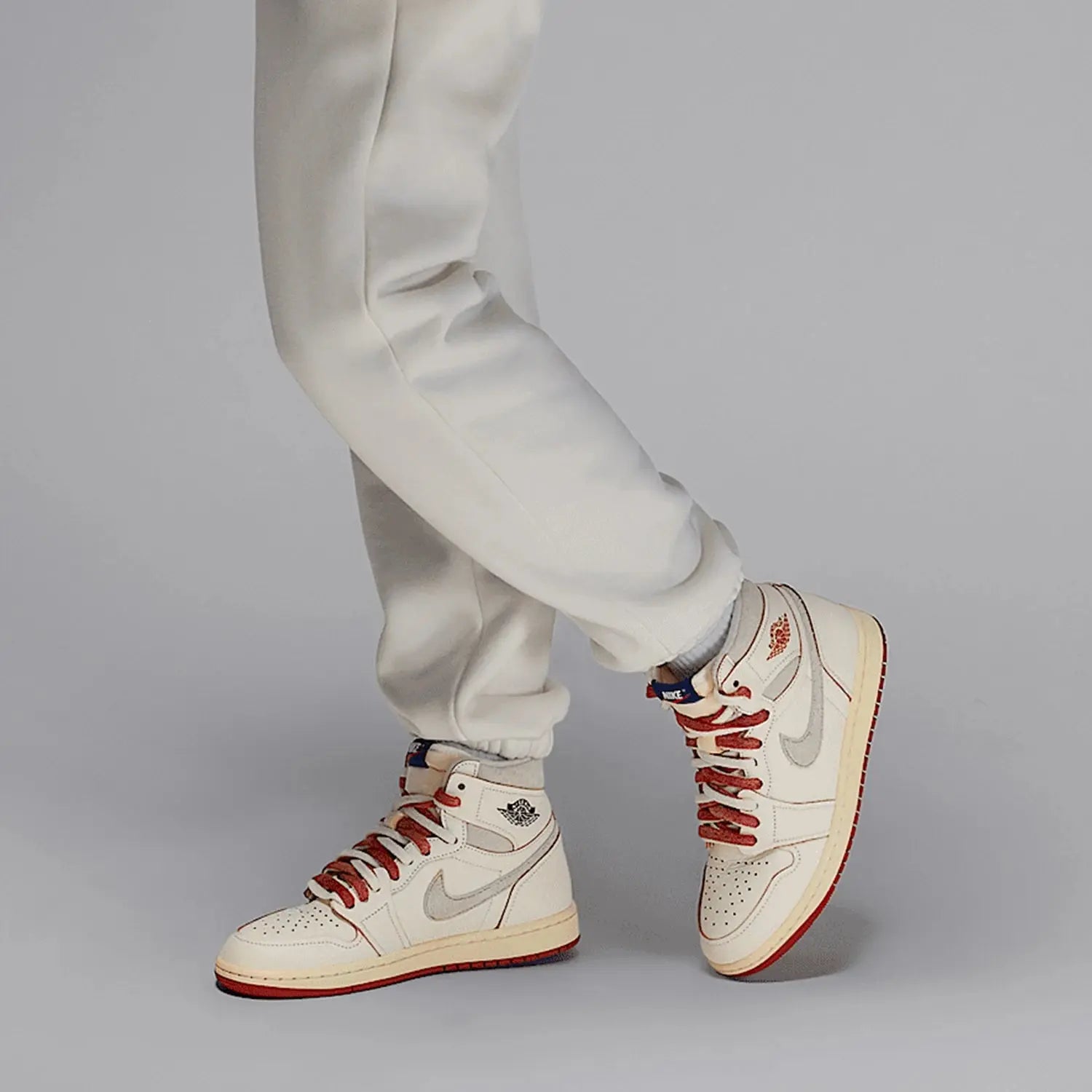 Nike genuine 2025 JORDAN men's and women's lace up classic non slip board shoes DB4612-100 - Chicchar Fashion