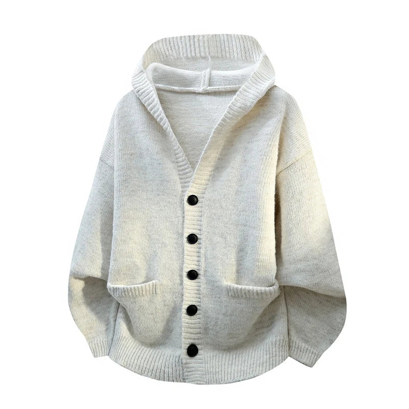 Men's Hooded Knit Cardigan Chicchar Fashion