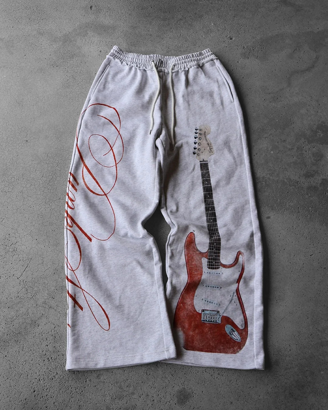 Retro Guitar Straight Pants