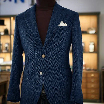 Herringbone Slim Fit Blazer