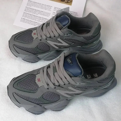 Men Lightweight Autumn & Winter New 9060 Retro Sneakers - Unisex Versatile, Small Elephant Hoof, Dad Shoes, Non-Slip Running - Chicchar Fashion