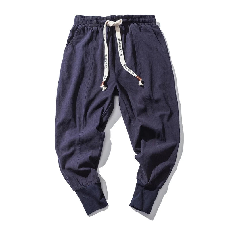 Cotton Linen Harem Joggers