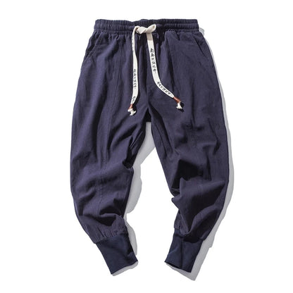 Cotton Linen Harem Joggers