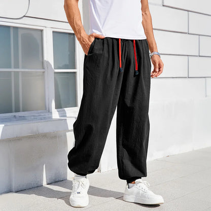 Cotton Linen Harem Joggers