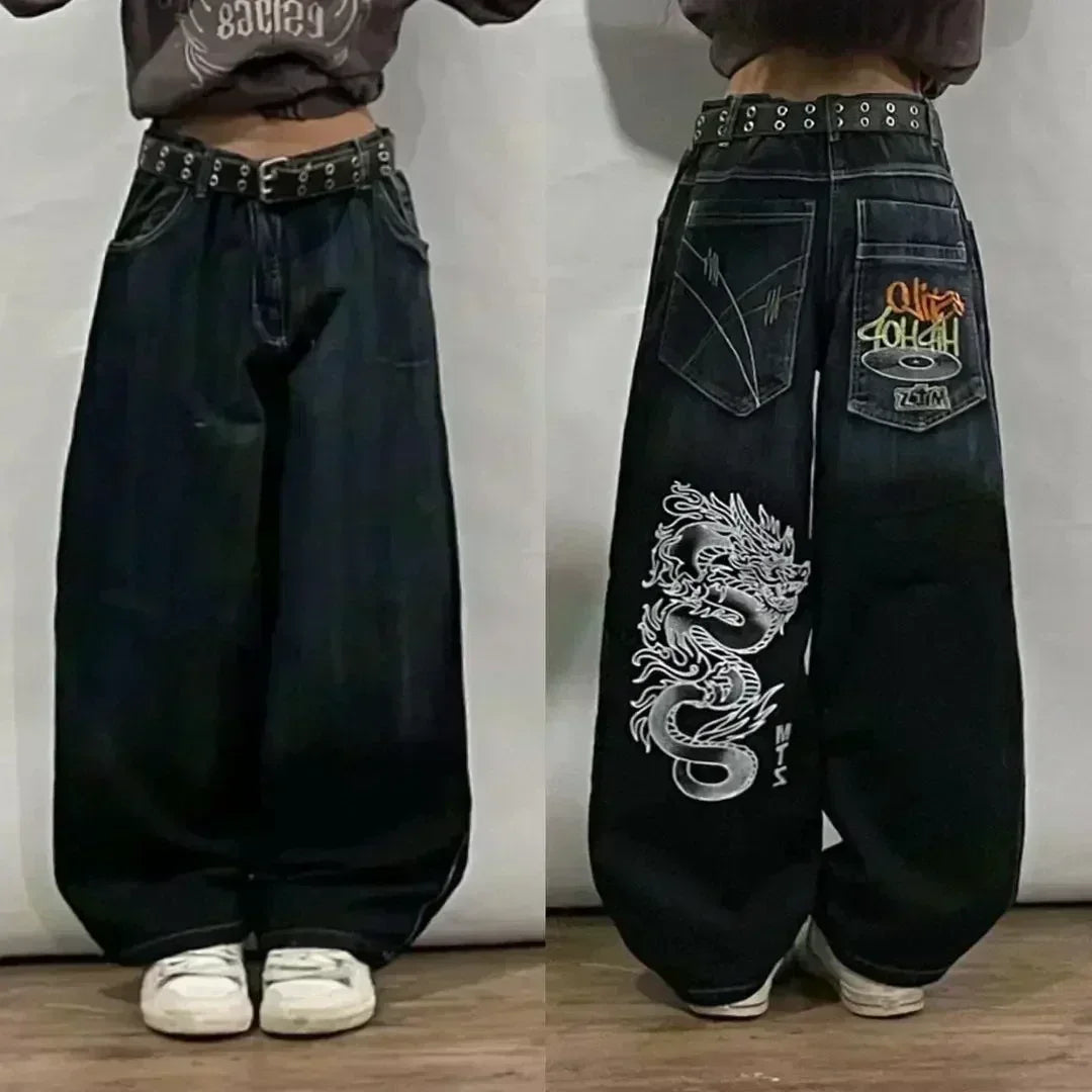 Oversized Baggy Wide-Leg Jeans