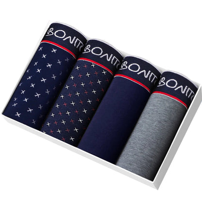 Men's Cotton Boxer 4-Pack Chicchar Fashion