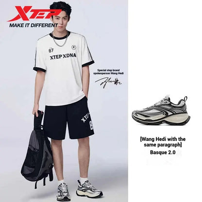 Xtep Basque 2 Casual Shoes for Women Height-increasing Mesh Cushioning Retro Millennium Daddy Female Shoes 875218320013 - Chicchar Fashion