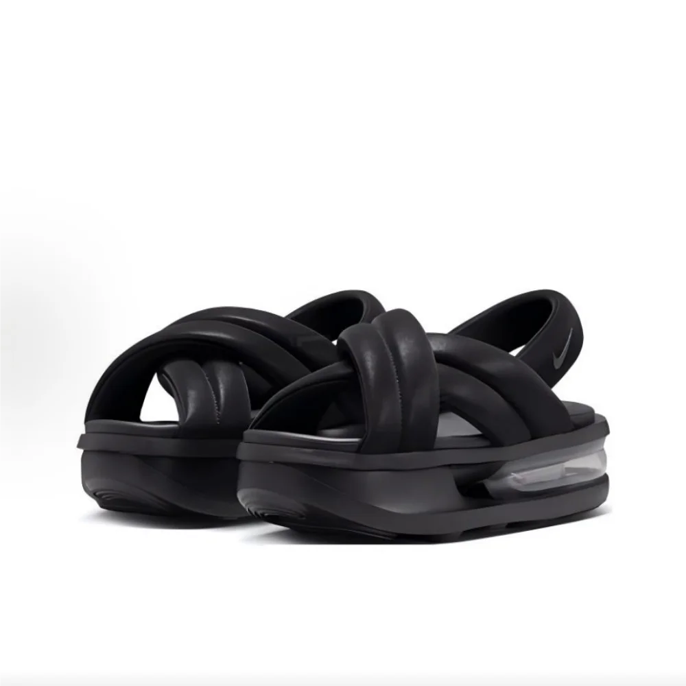 AirMax Isla: Women's Sleek Black Sport Sandals