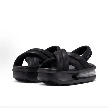 AirMax Isla: Women's Sleek Black Sport Sandals