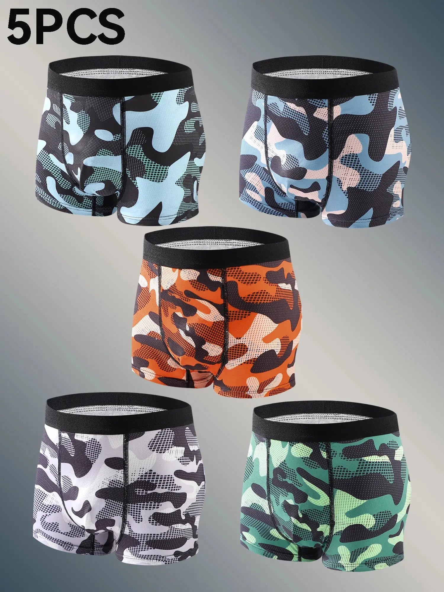 Breathable Boys Camo Boxer Briefs Chicchar Fashion