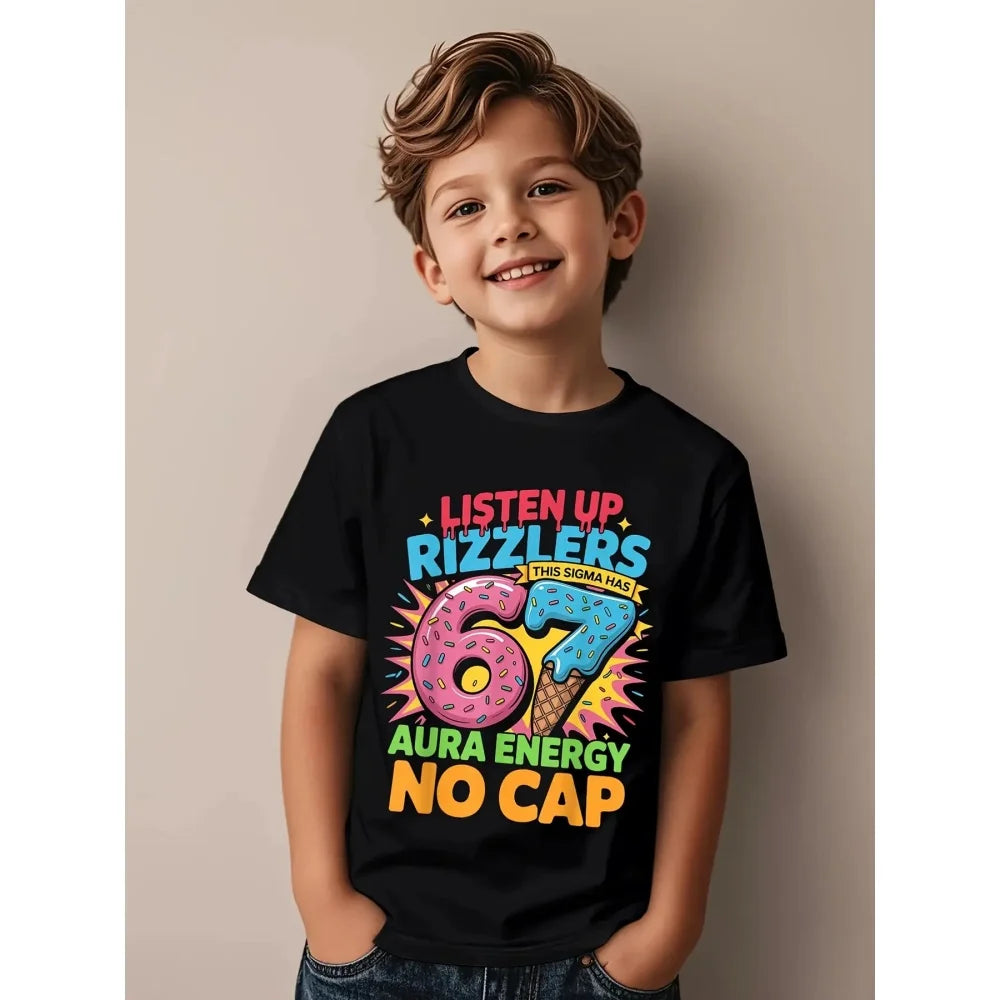 Kids Polyester Math Tee