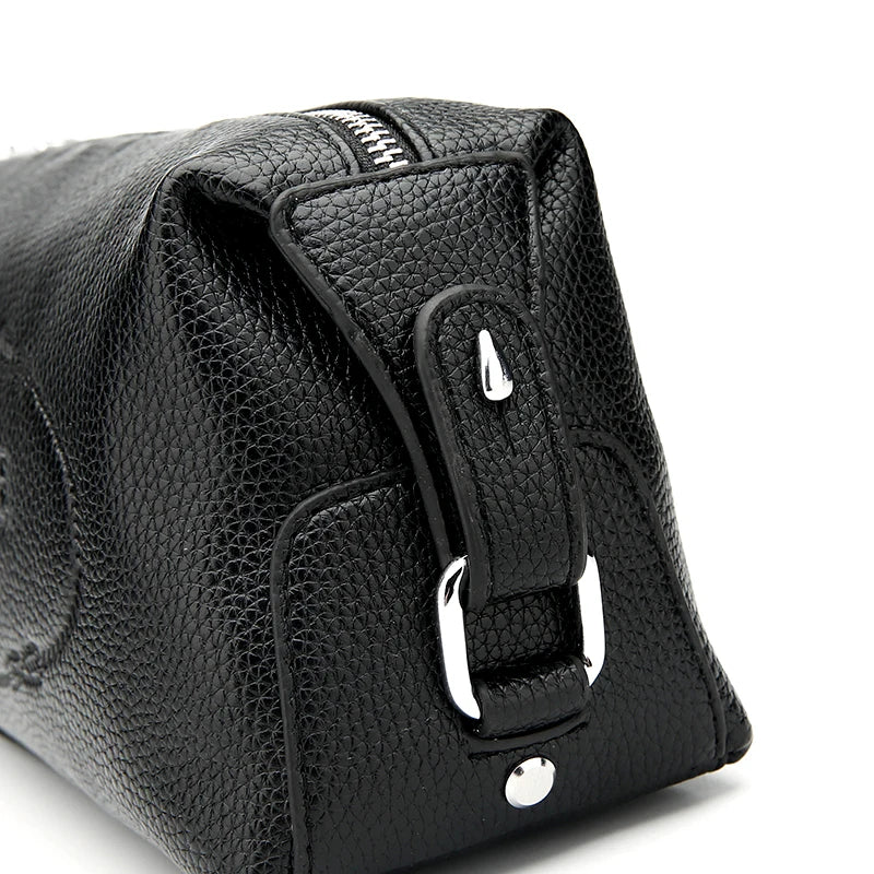 Luxury Designer Men's Business Clutch Bags High Quality Leather Long Wallet 2025 Winter New Fashion Handbags Party Clutches Male - Chicchar Fashion