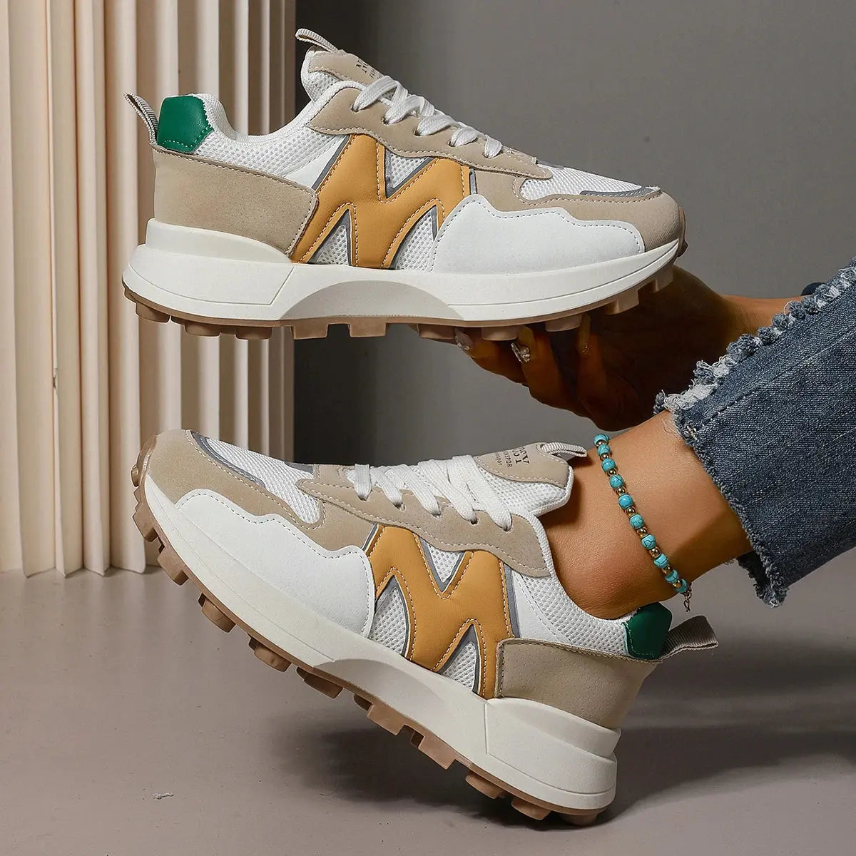 Women New Breathable Sneakers High-end Sport Balance Fashion Shoes for Women Office Trend Luxury Sneakers Women Zapatos De Mujer - Chicchar Fashion