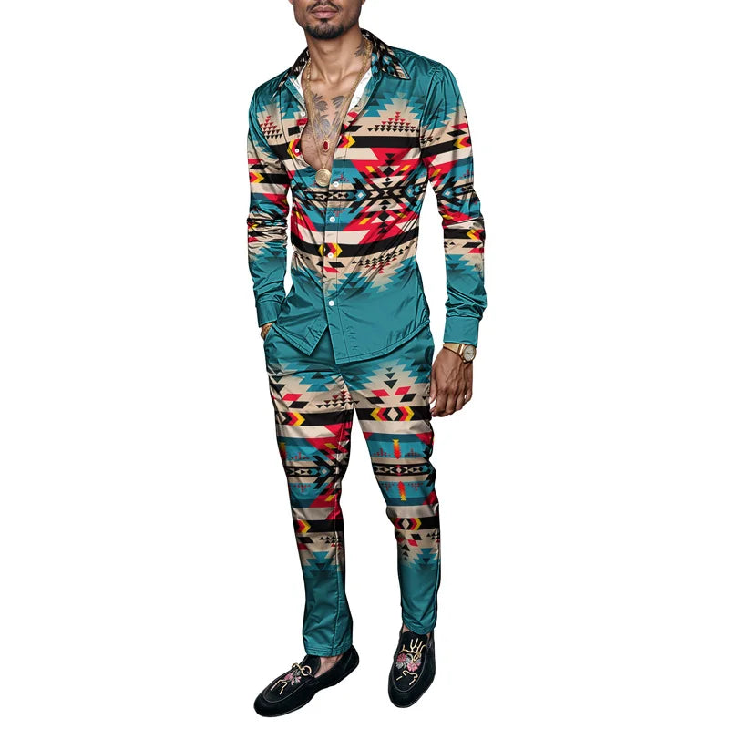 3D Print Men's Polyester Set