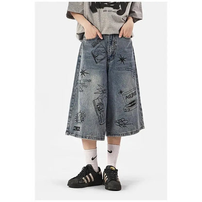Y2K High-Waist Baggy Shorts