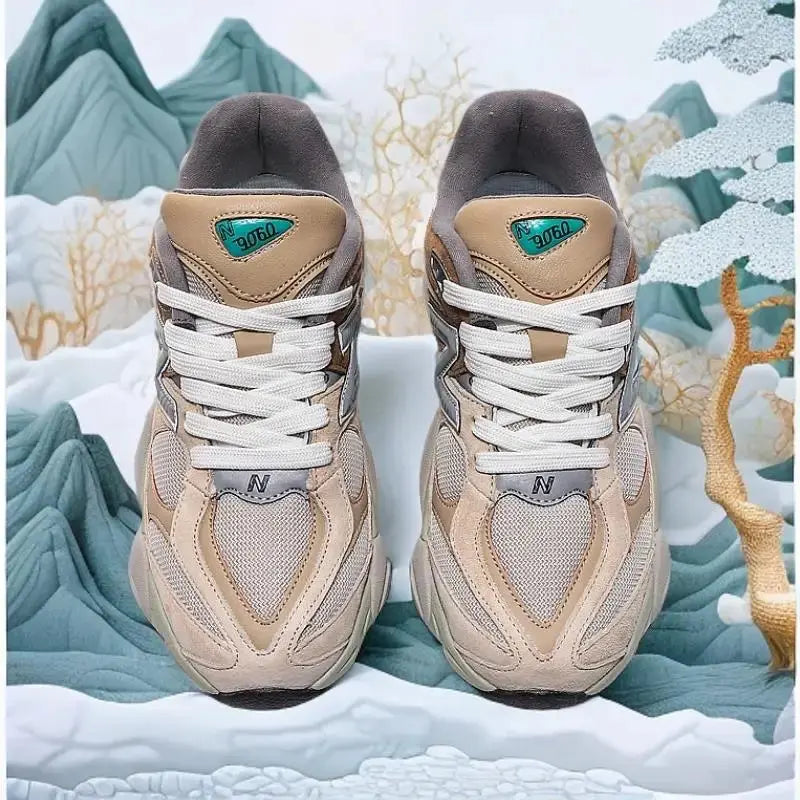 9060 New Unisex Small Elephant Hoof Shoes - Autumn & Winter, Versatile Retro Dad Style, Non-Slip Running Sneakers versatile - Chicchar Fashion