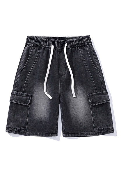 Cotton Quick-Dry Denim Shorts