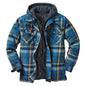 Plaid Hooded Jacket Warm