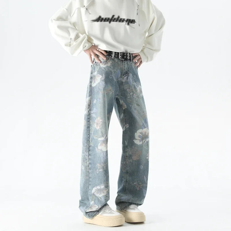 Y2K Graffiti Baggy Denim