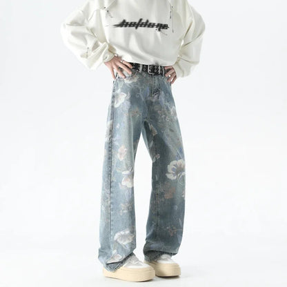 Y2K Graffiti Baggy Denim