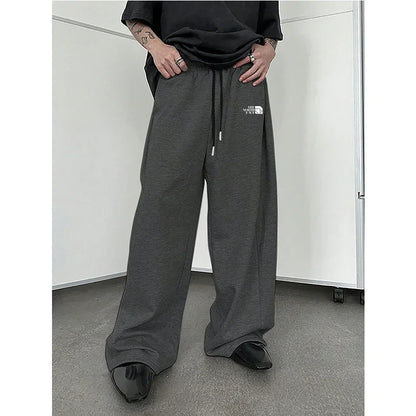 Men's White Baggy Wide Pants