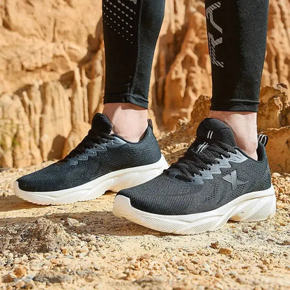 Xtep Running Shoes For Men Breathable Wear-Resistant Men's Sports Shoes Lightweight Jogging Cushioning Sneakers 877119110026 - Chicchar Fashion