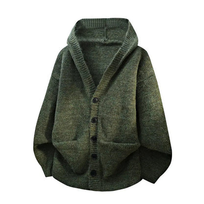 Men's Hooded Knit Cardigan Chicchar Fashion