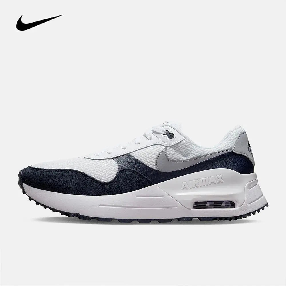 Nike Air Max SYS™ Double-Layered Durable Low-Top Men's Sports Casual Shoes White And Blue Lightweight Running Shoes DM9537-102 - Chicchar Fashion