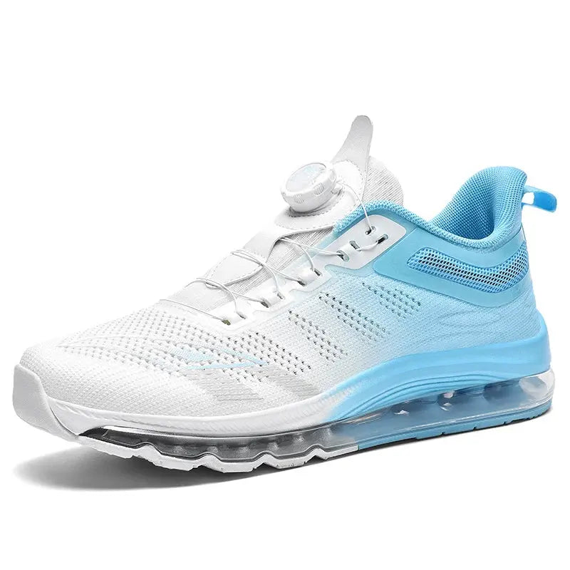 New Rotating Buckle Sports and Casual Shoes Men's Air Cushion Running Shoes Large Mesh Breathable Shoes Outdoor Fashion Footwear - Chicchar Fashion