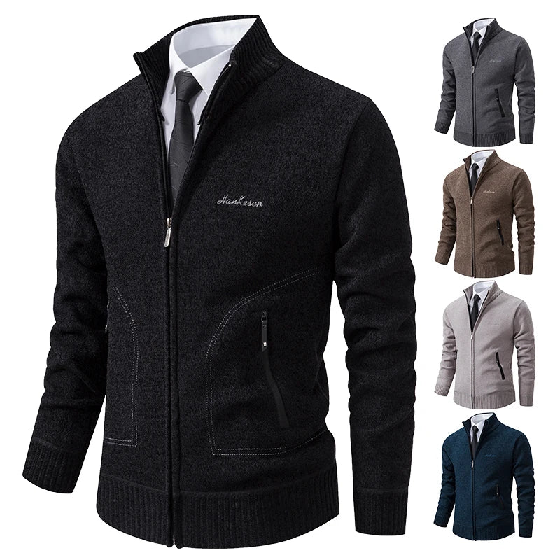 Men's Polyester Knit Cardigan Chicchar Fashion