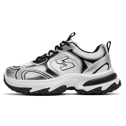 Men Sports Shoes Fashion Mesh Breathable Thick Soled Casual Sports Shoes 2025 New Flat Comfortable Running Shoes for Men - Chicchar Fashion