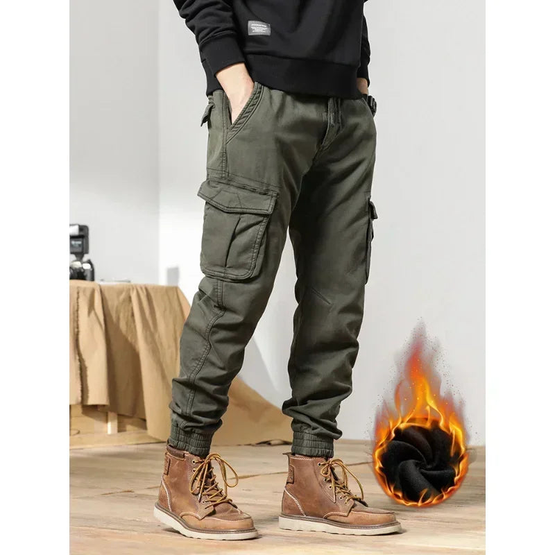 Fleece-Lined Cargo Joggers