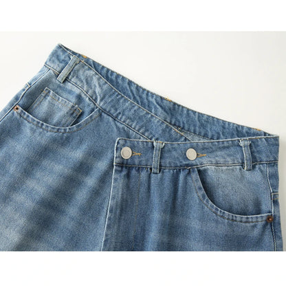 MUJER High Waist Wide Jeans