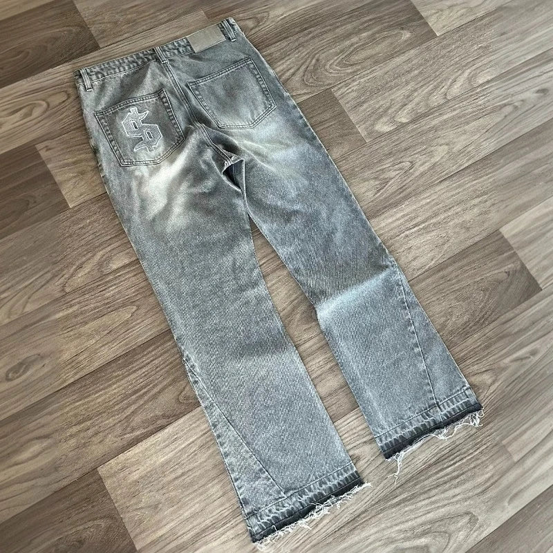 Dollar Embroidered Light Jeans