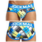 Men Plaid Polyester Briefs Chicchar Fashion