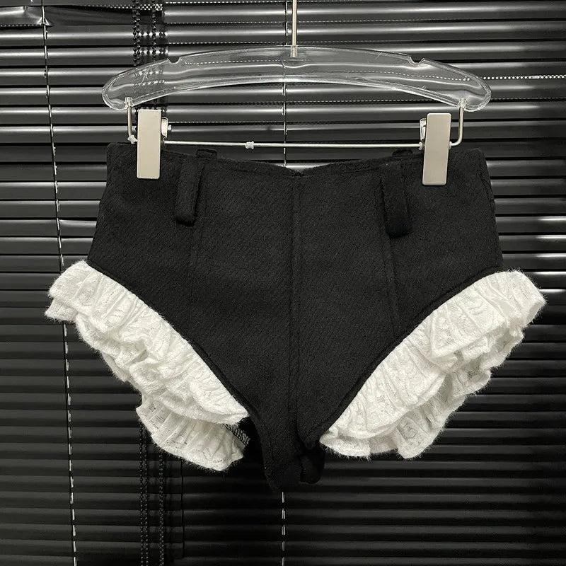 Woolen Blazer High-Waist Set