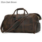 Opulent Voyage: Unisex Leather Travel Duffle Bag