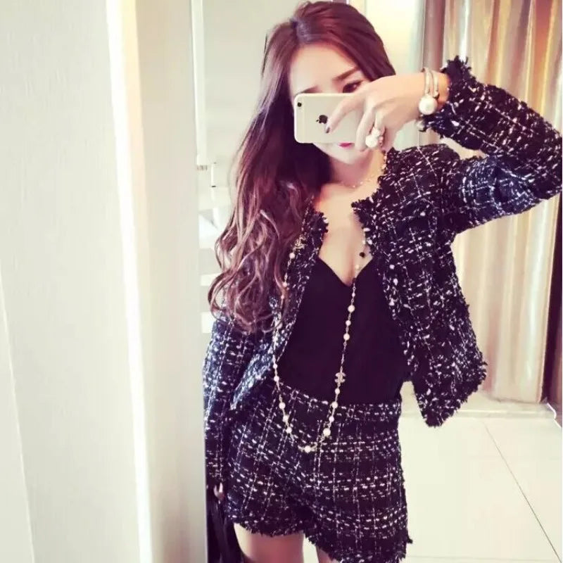 Tweed Wool Two-Piece Set