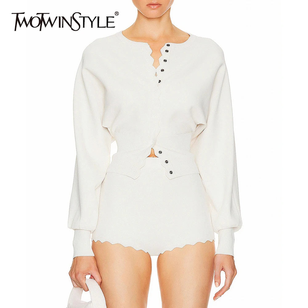 Cotton Blend Tunic Set