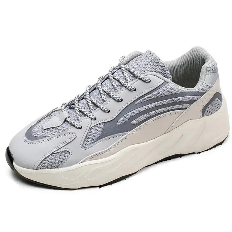 Men's Running Shoes Breathable Mesh Casual Dad Sneakers Polyester Color Block Unisex Slip-On Sports Sneakers Winter Wear - Chicchar Fashion