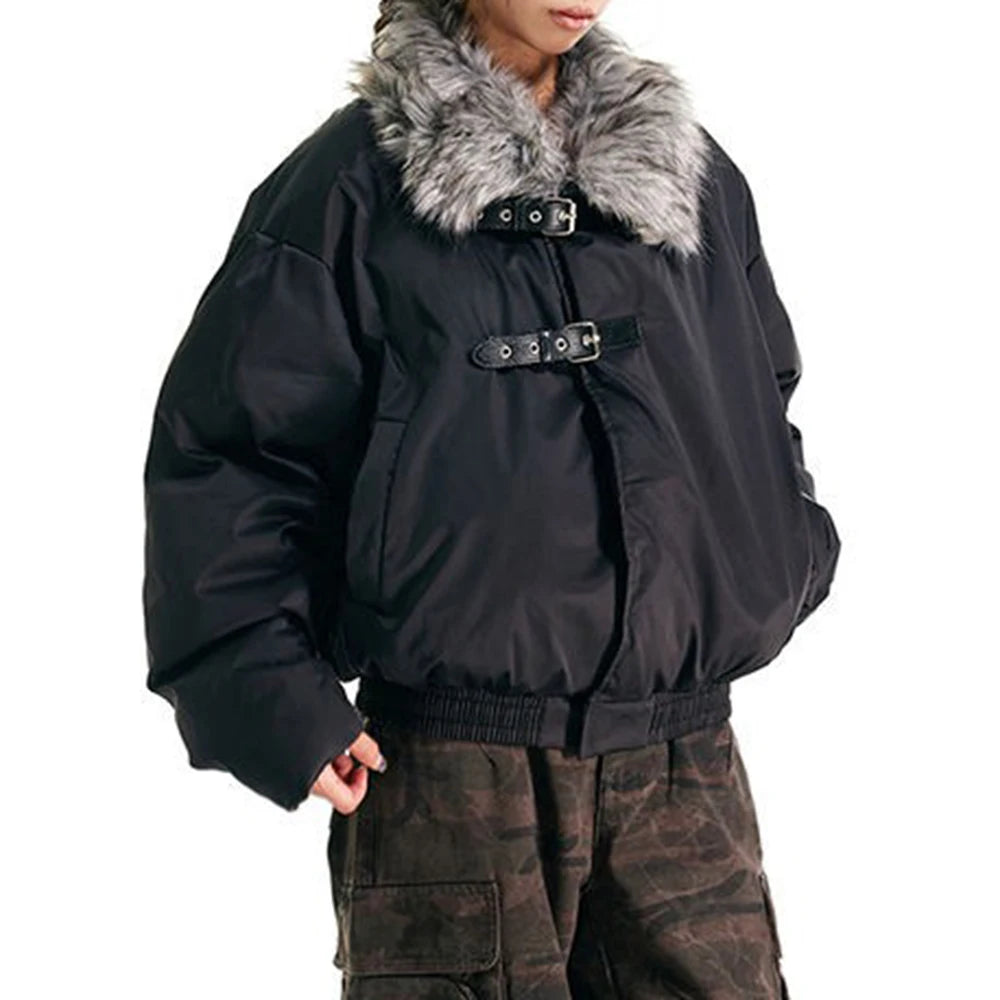 Men's Faux Fur Streetwear Coat