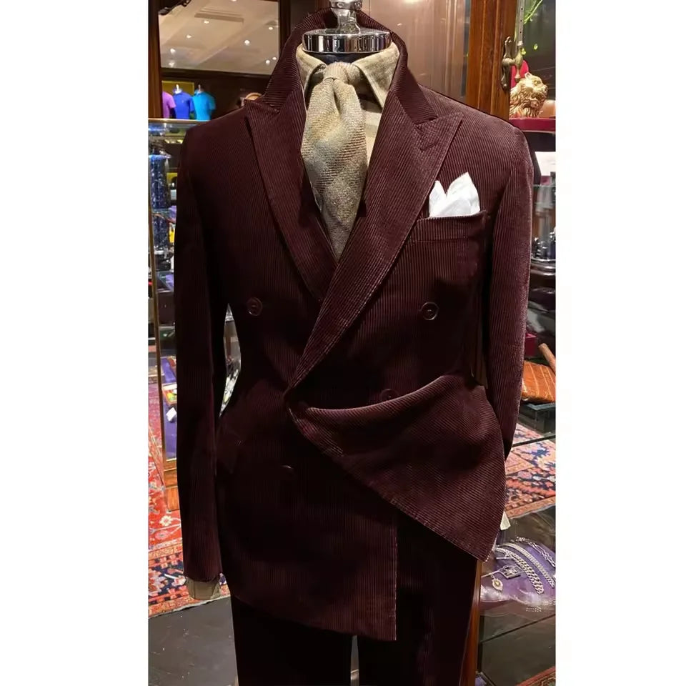 Corduroy Grass Green Suit