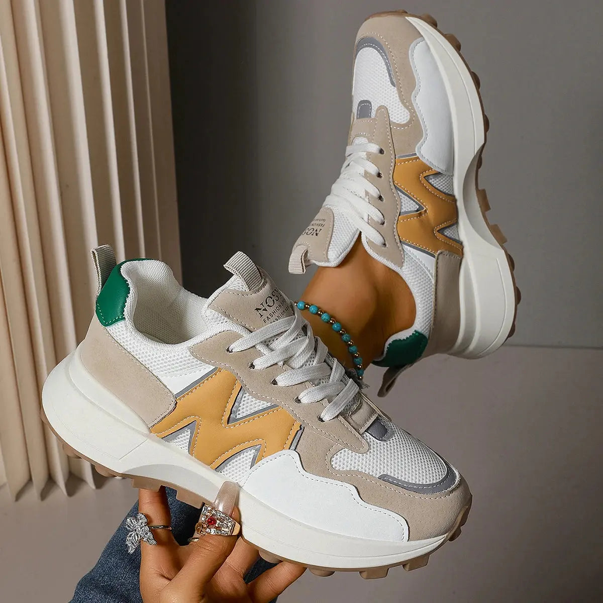 Women New Breathable Sneakers High-end Sport Balance Fashion Shoes for Women Office Trend Luxury Sneakers Women Zapatos De Mujer - Chicchar Fashion