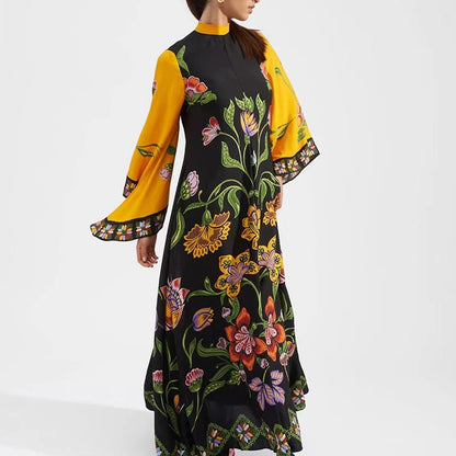 Ethnic Boho Cotton Maxi Dress