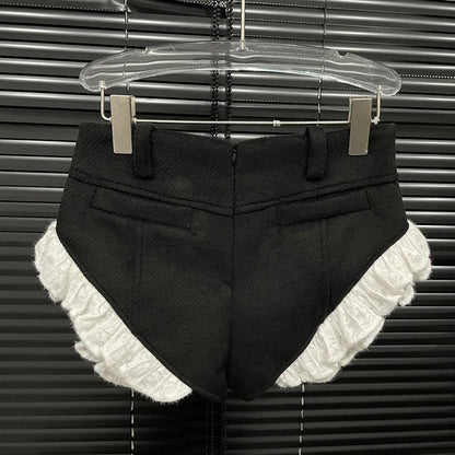 Woolen Blazer High-Waist Set