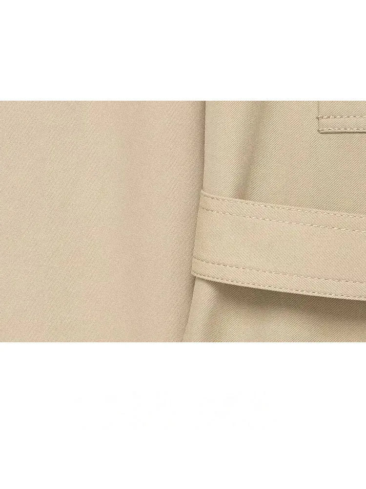 Polyester Lace-Up Summer Suit