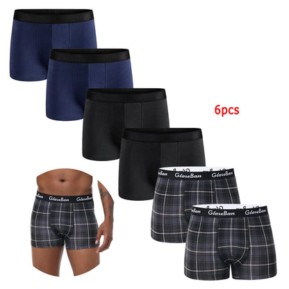 6pcs Men Cotton-Spandex Boxers Chicchar Fashion