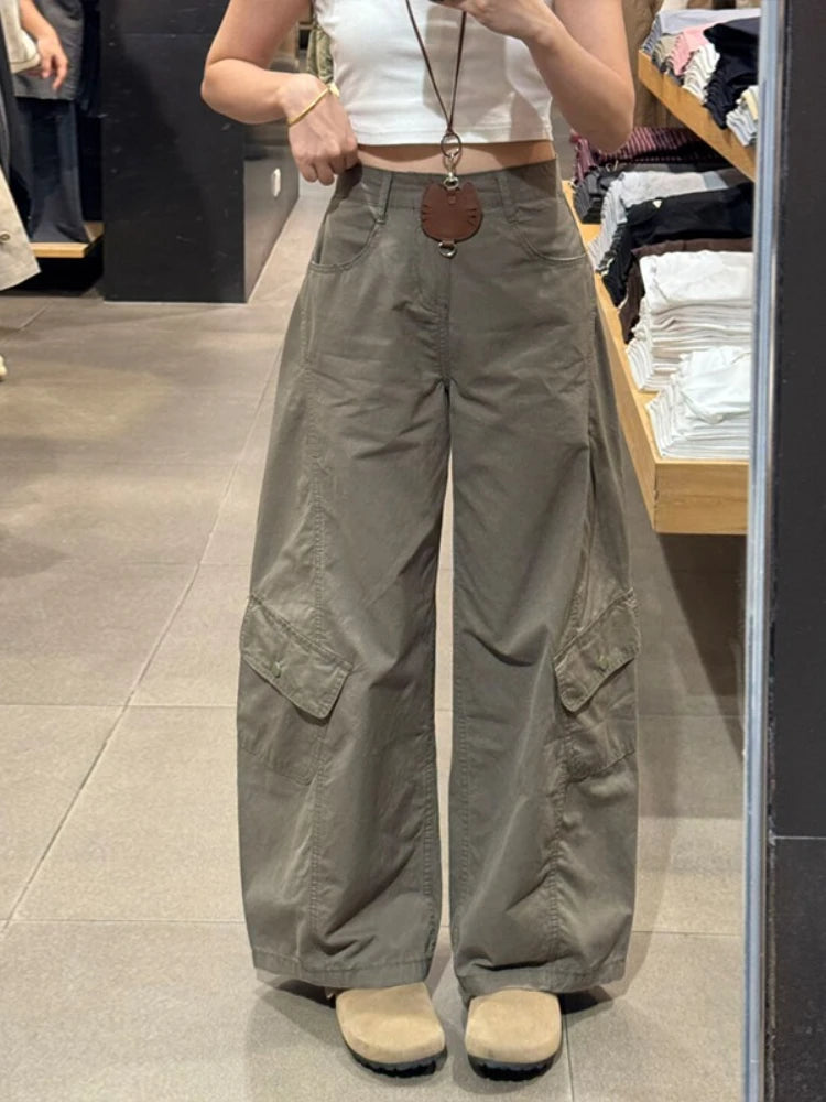 High Waist Blue Cotton Jeans