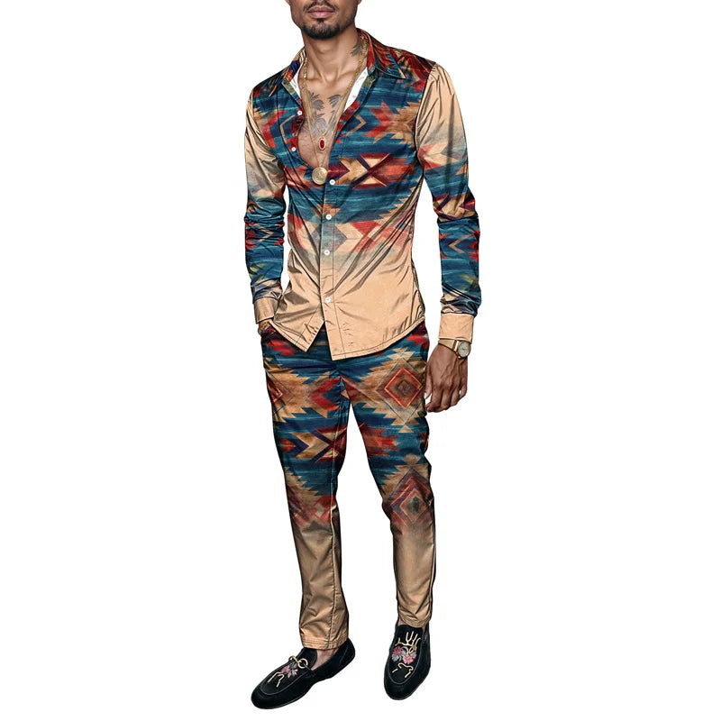 3D Print Men's Polyester Set